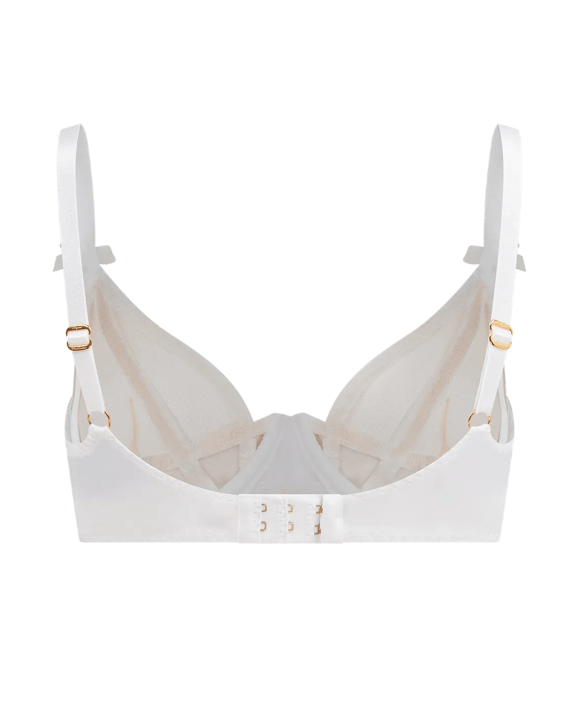 Briella Plunge Underwired Bra White | Agent Provocateur