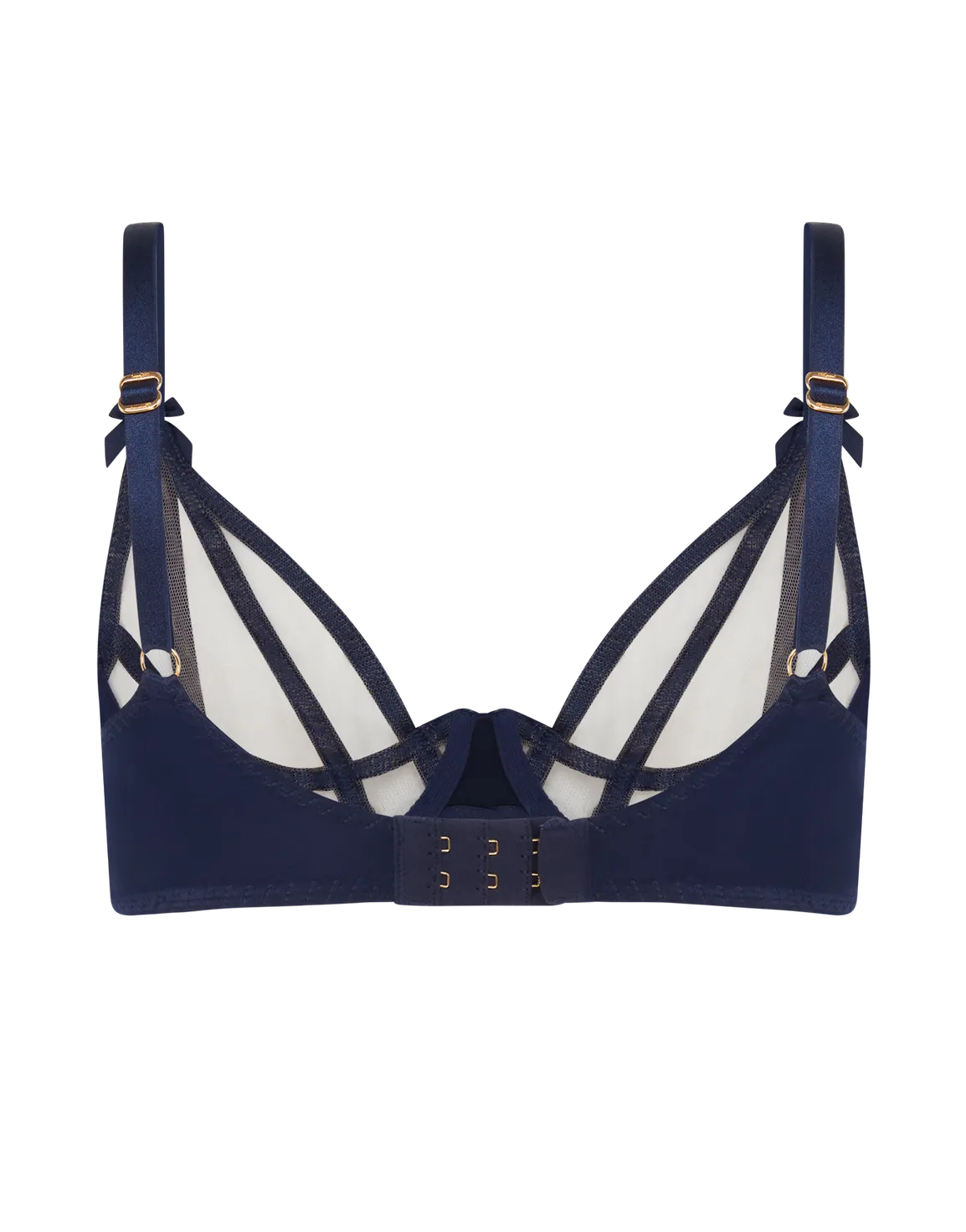 Briella Plunge Underwired Bra Navy/Navy | Agent Provocateur