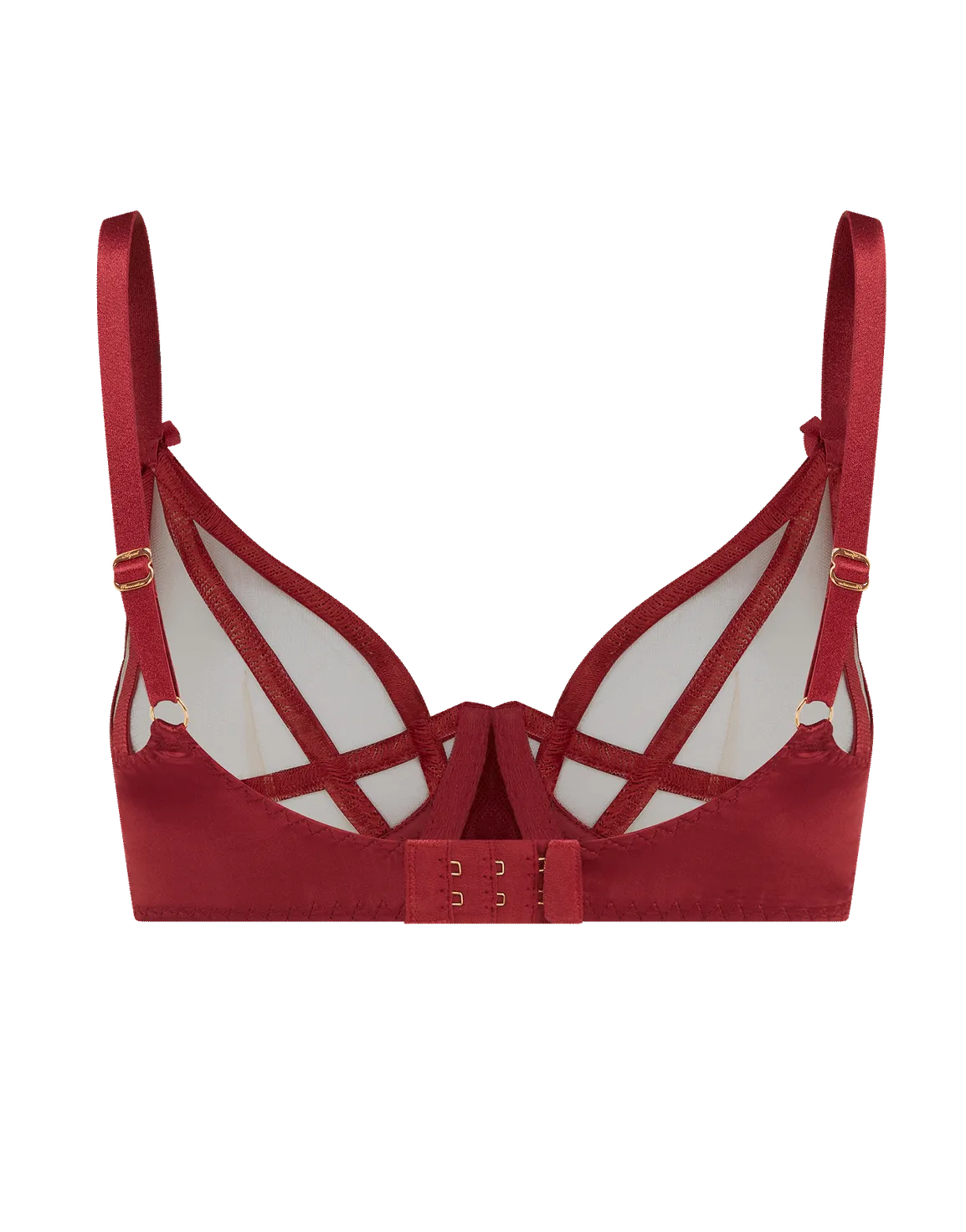 Briella Plunge Underwired Bra Burgundy | Agent Provocateur