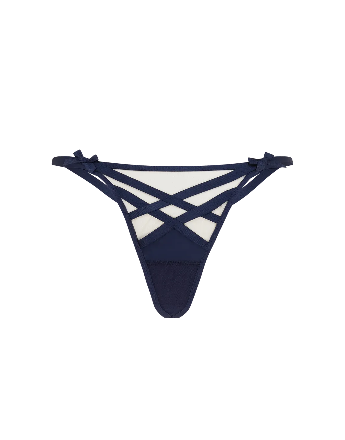 Briella Thong Navy/Navy | Agent Provocateur