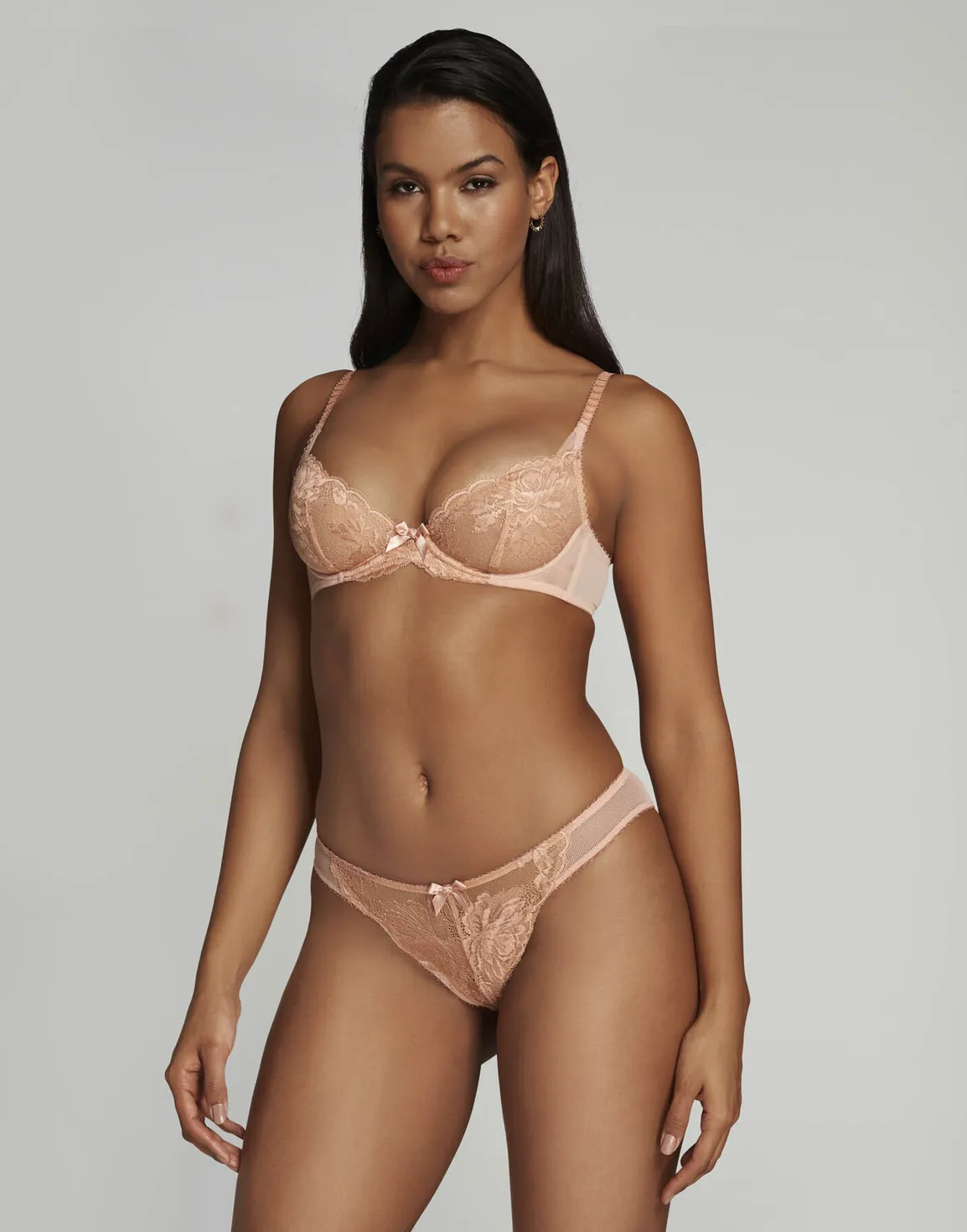 Yara 1 Plunge Underwired Bra Praline | Agent Provocateur