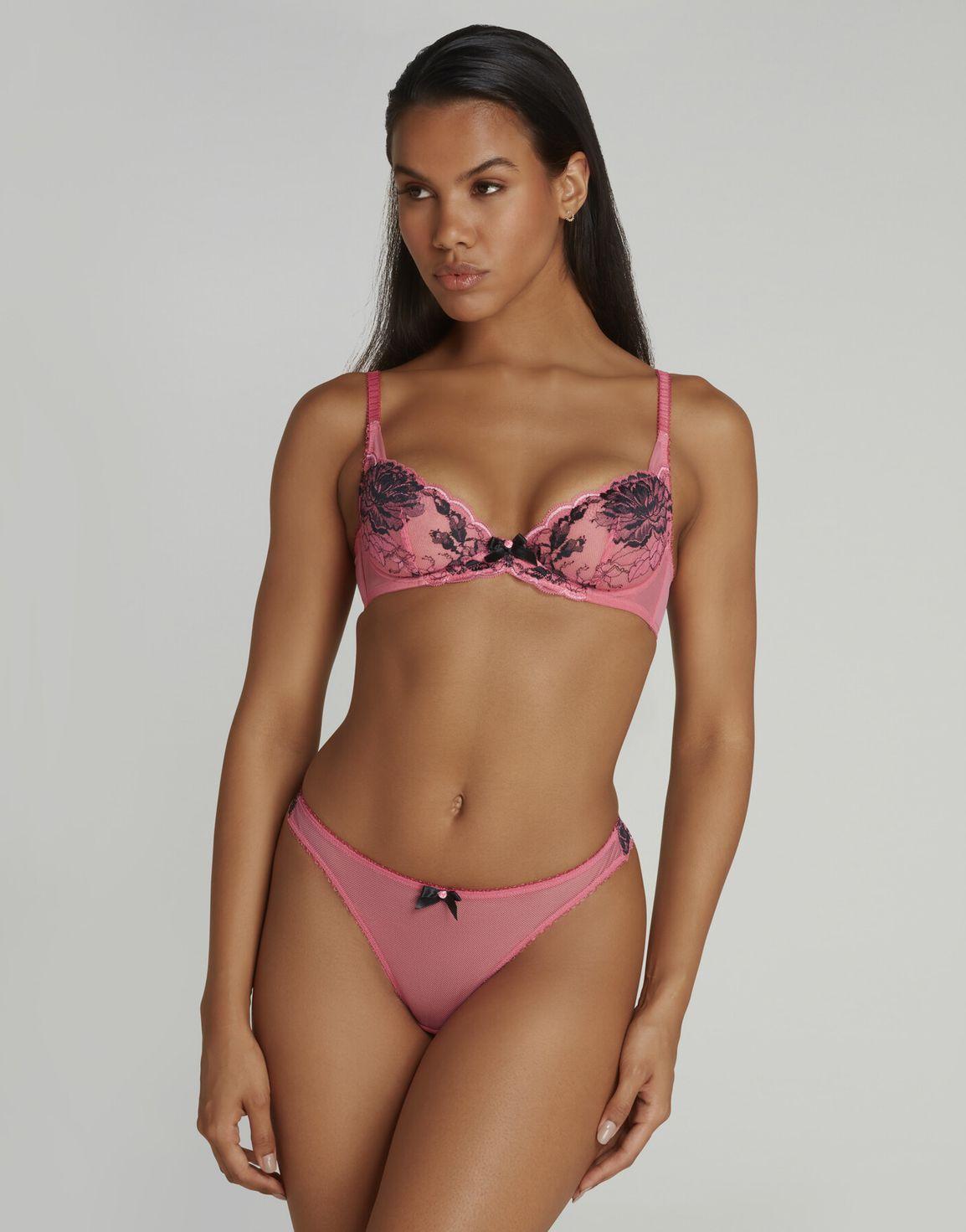 Yara 1 Thong Pink/Black | Agent Provocateur