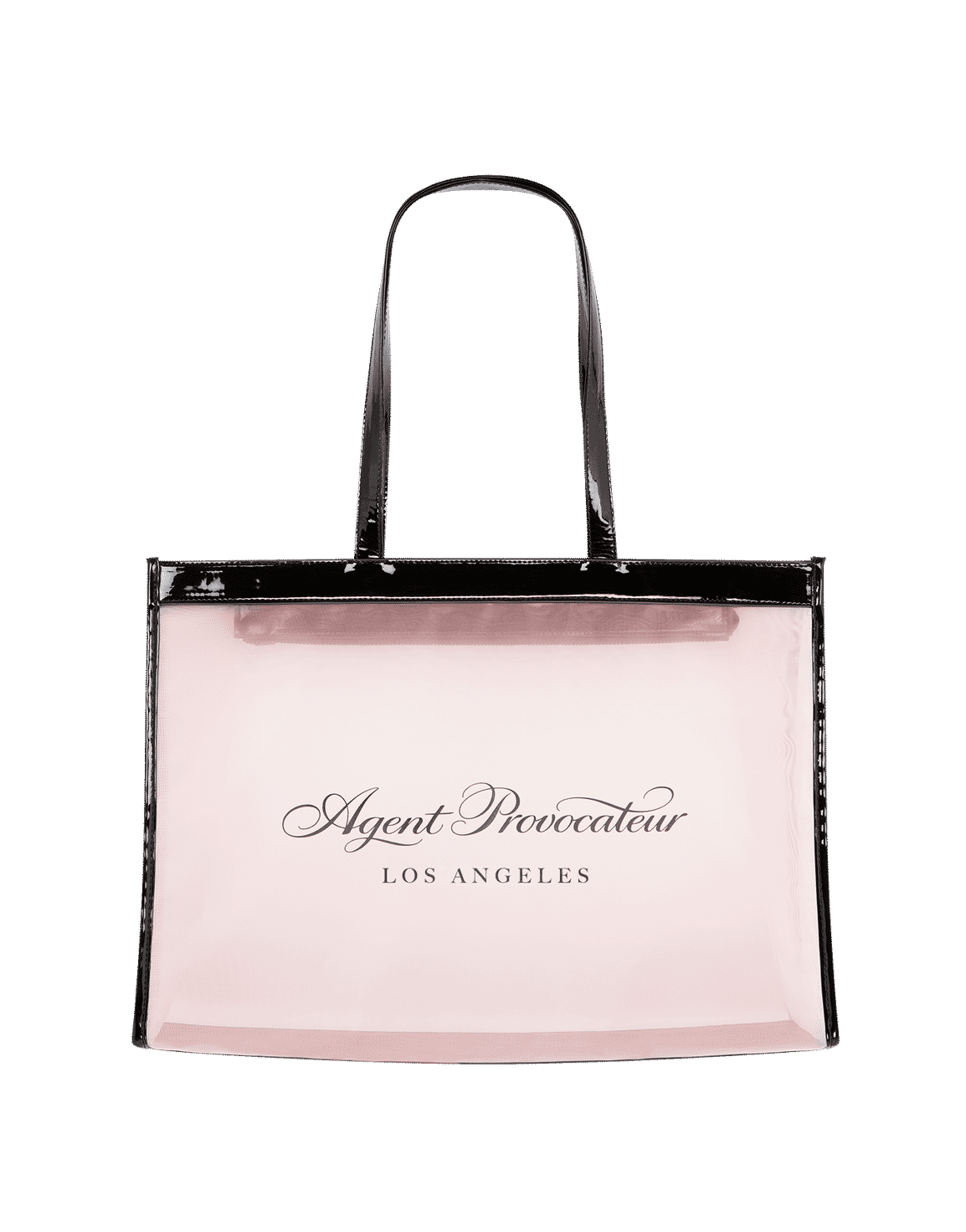 AP Los Angeles Tote Bag Baby Pink/Black | Agent Provocateur