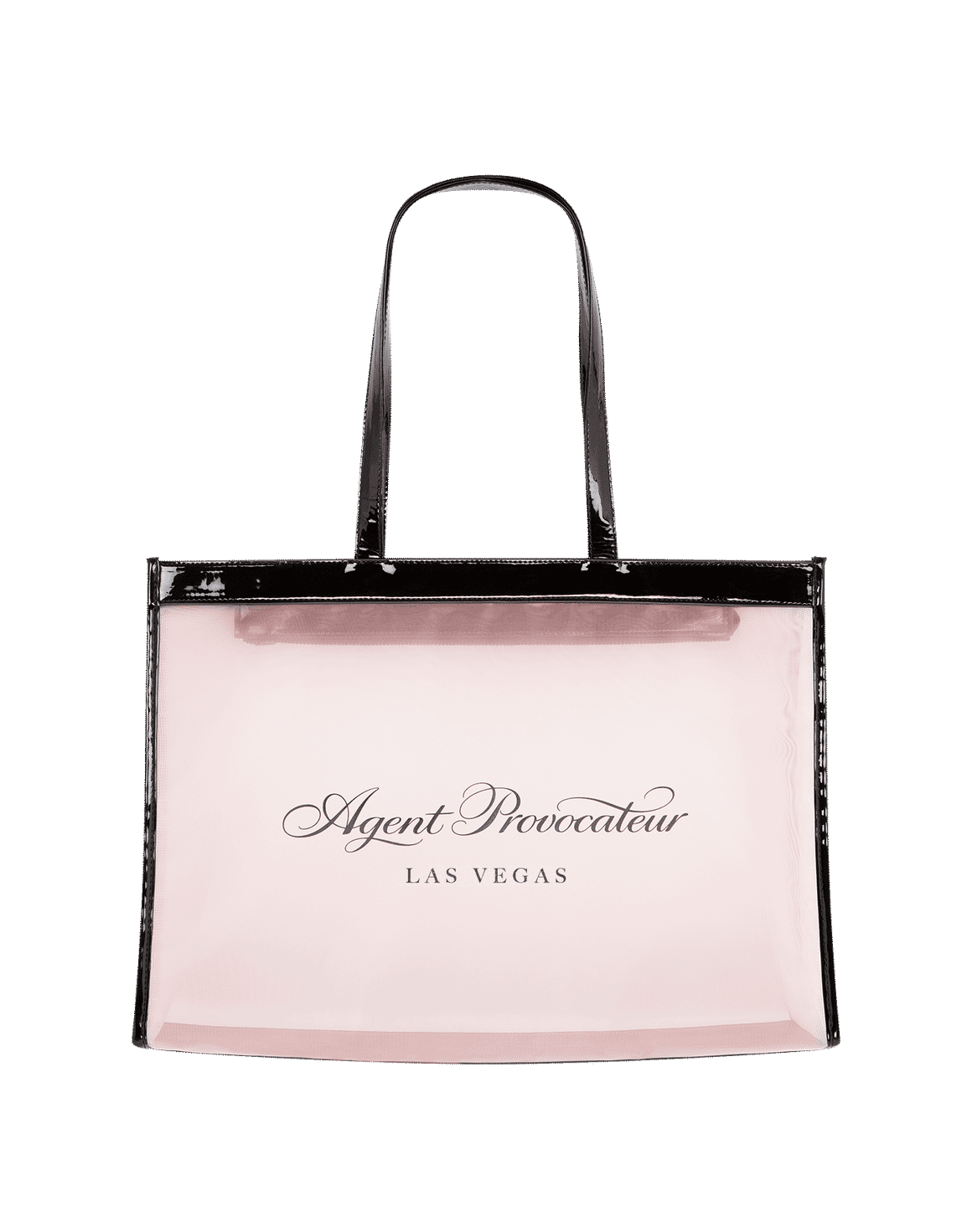 AP Las Vegas Tote Bag Baby Pink/Black | Agent Provocateur