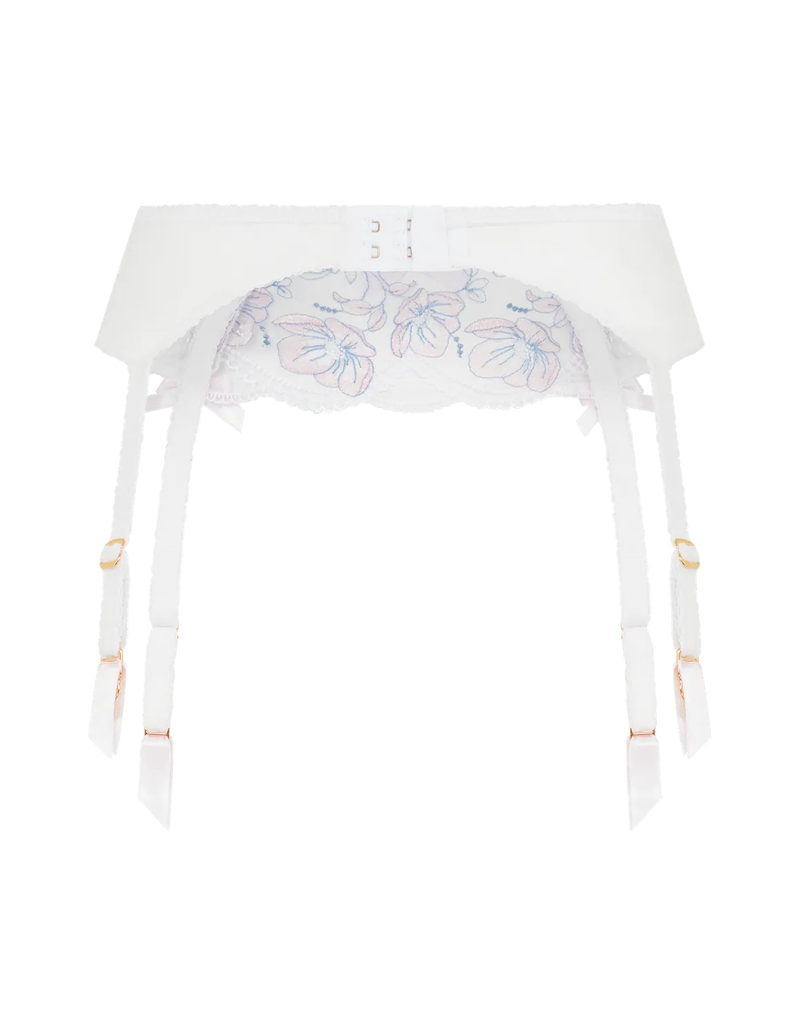 Winnette Suspender Baby Pink/White | Agent Provocateur