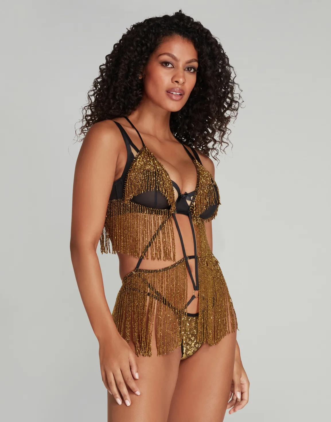 Anniah Playsuit Gold | Agent Provocateur