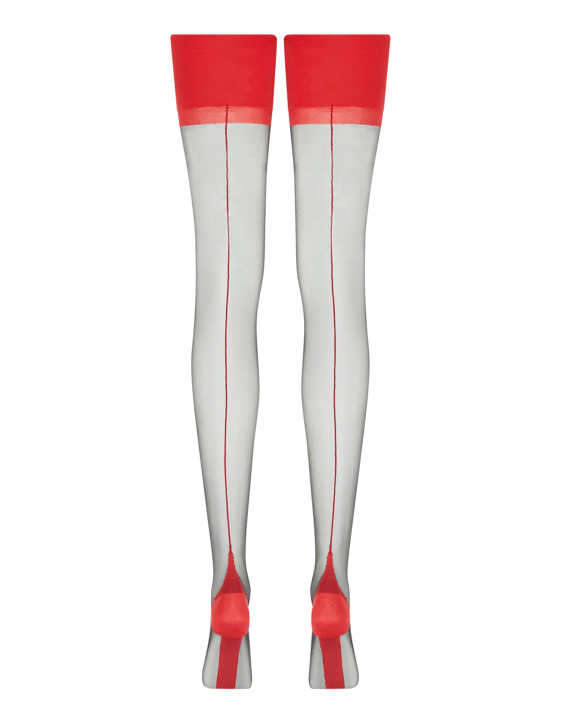 Ora Stockings  Black/Red | Agent Provocateur