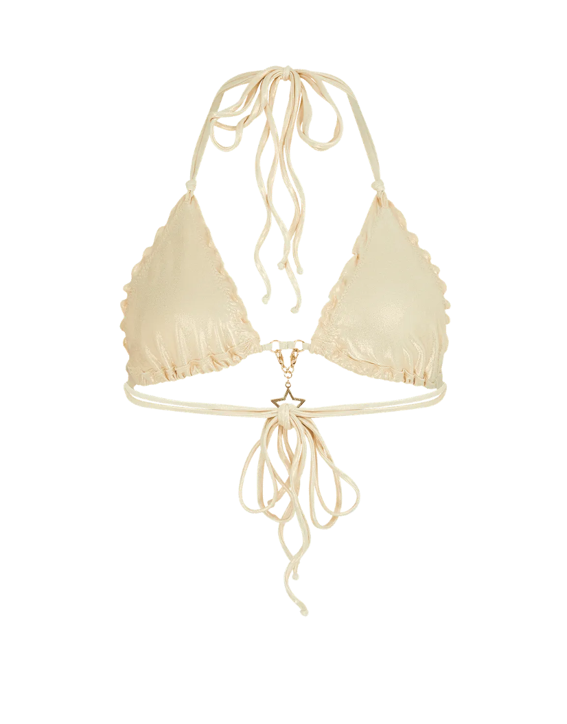 Berry 1 Bikini Top Light Gold | Agent Provocateur