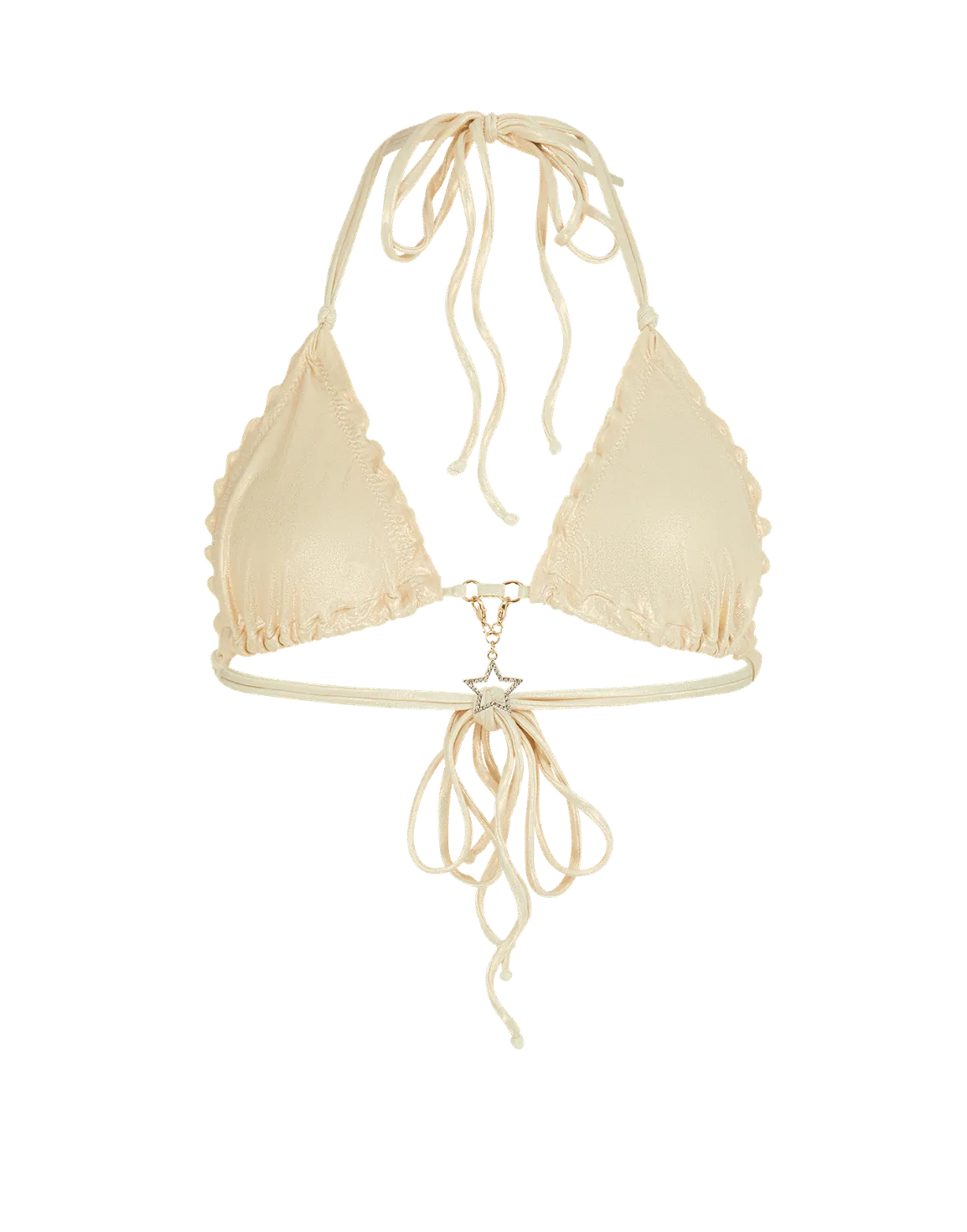 Berry 1 Bikini Top Light Gold | Agent Provocateur