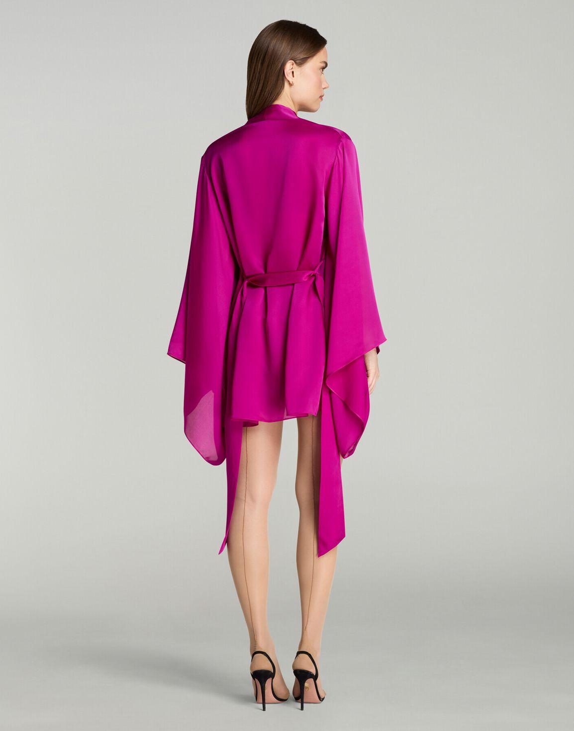 Emiliana Short Kimono Magenta/Blue | Agent Provocateur