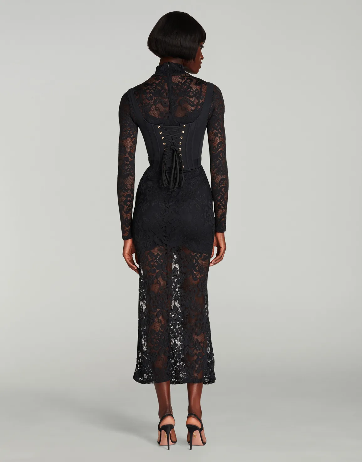 Helenia Maxi Dress Black | Agent Provocateur