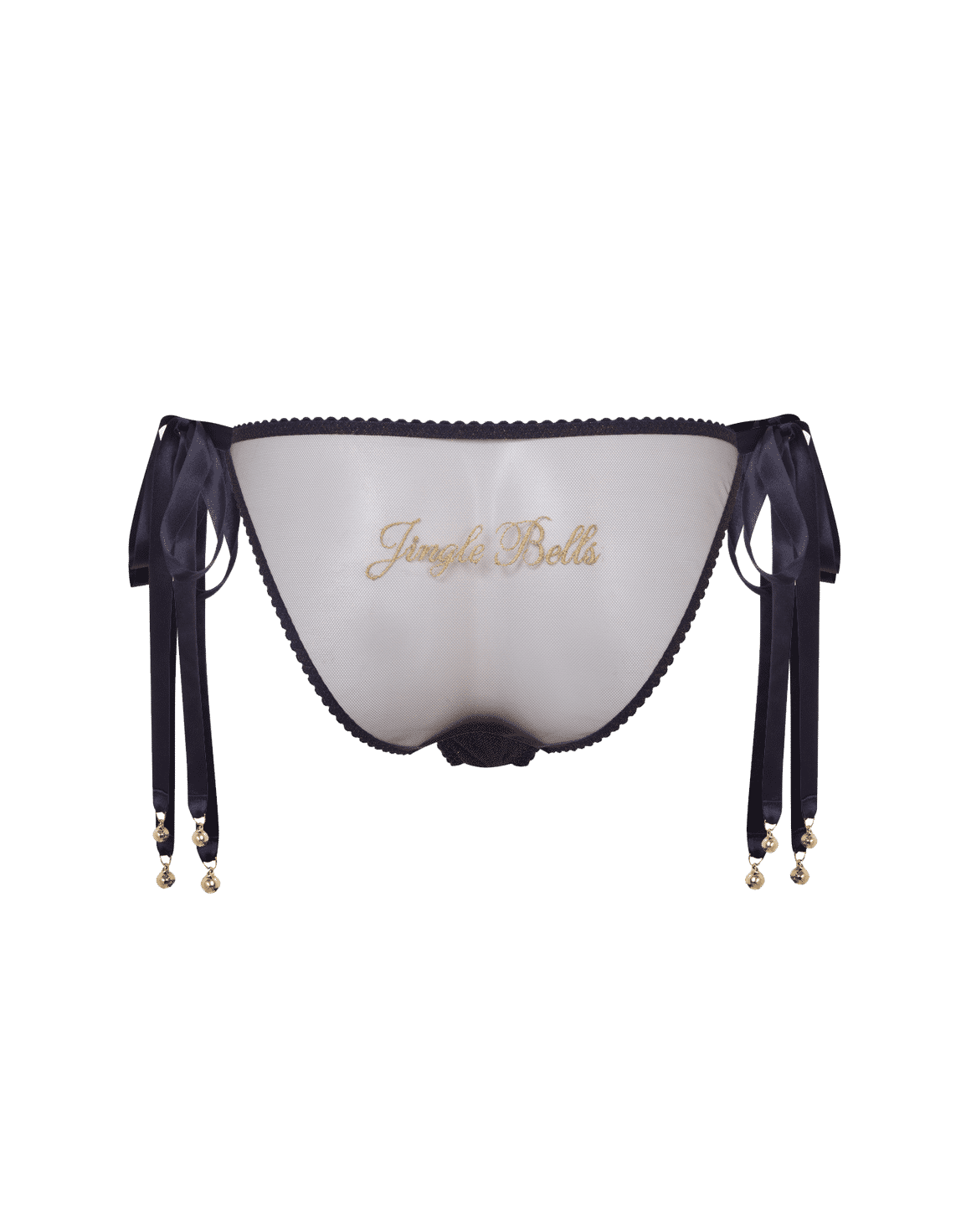 Icy Tie Side Brief Navy/Gold | Agent Provocateur