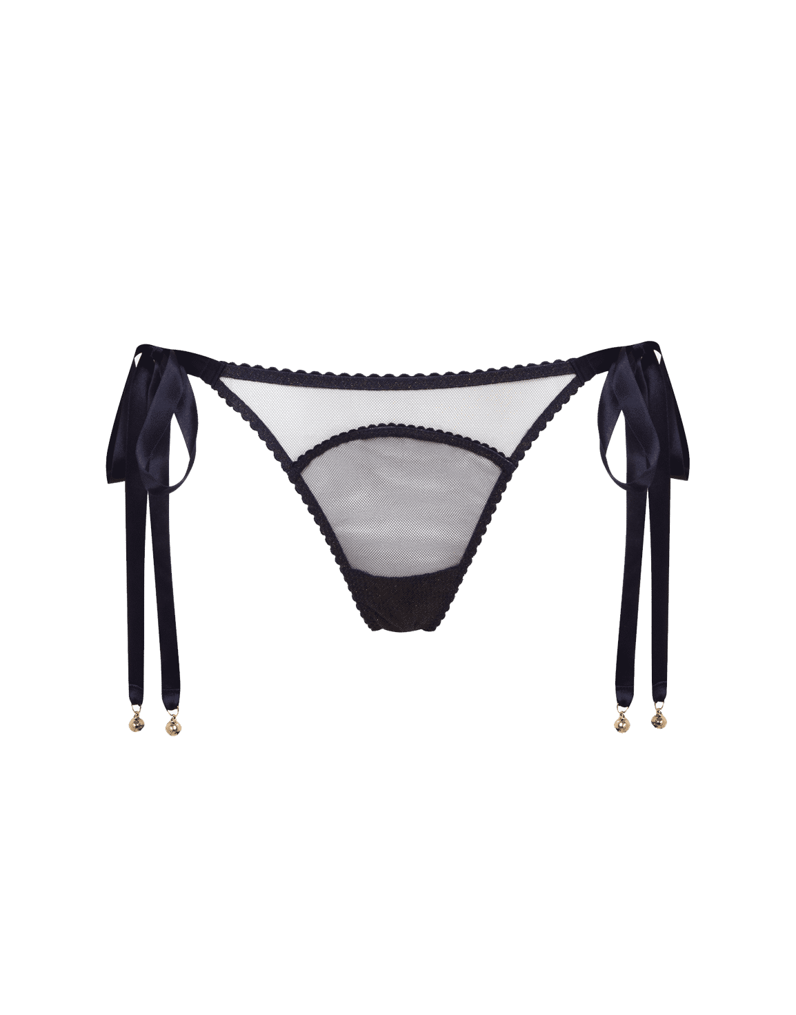 Icy Tie Side Brief Navy/Gold | Agent Provocateur