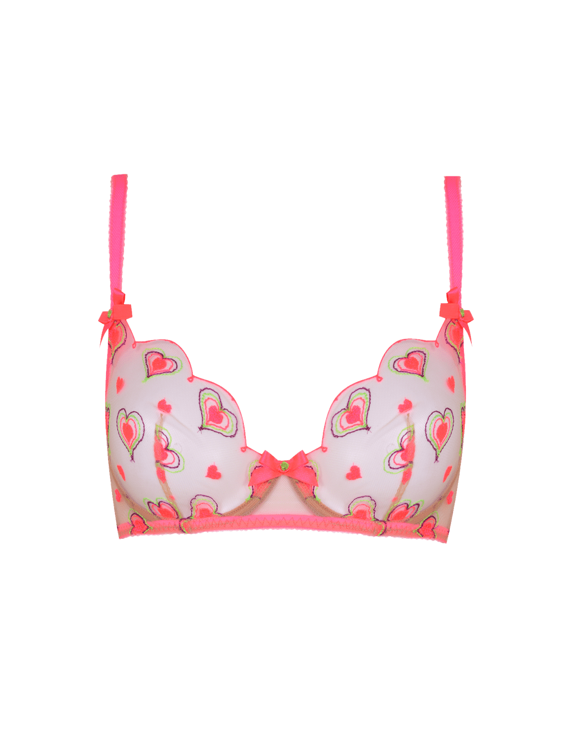 Perdia Bra Nude/Neon Pink | Agent Provocateur