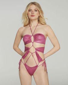 pink and grey swimsuit