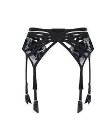 Beatrice Suspender Belt, Black – melvik – Luxury Lingerie, Sleepwear,  Loungewear