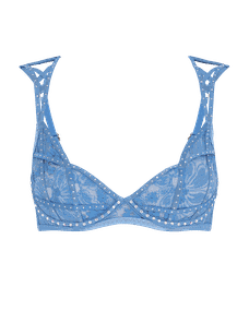 Victoria's Secret very sexy strapless rhinestone bra in turquoise