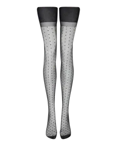 White and black shop stockings