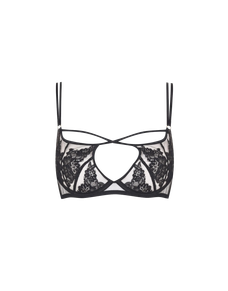 Demelza Plunge Underwired Bra Black | Agent Provocateur