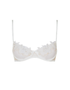Lindie Demi Cup Plunge Underwired Bra Ivory | Agent Provocateur