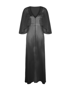 Marla Long Dressing Gown Black | Agent Provocateur
