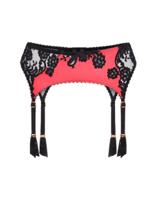 Nayeli Suspender Pink/Black | Agent Provocateur