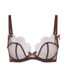 Lorna Plunge Underwired Bra Chestnut | Agent Provocateur