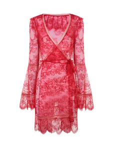 Alannah Short Kimono Red/Pink | Agent Provocateur