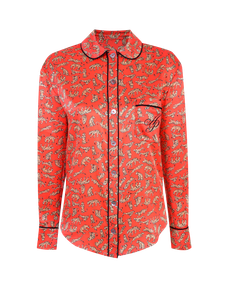Catalyna Pyjama Shirt Pink/Multi | Agent Provocateur