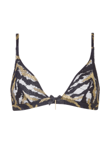 Genevieve Full Cup Bra Black/Gold | Agent Provocateur
