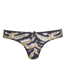 Genevieve Full Brief Black/Gold | Agent Provocateur