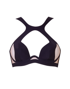 Soni High Neck Bra Black/Nude | Agent Provocateur