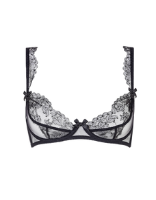 Willa Plunge Non Padded Bra Black | Agent Provocateur