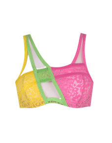 Marty Full Cup Bra Yellow/Pink | Agent Provocateur