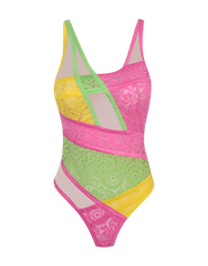Marty Bodysuit Yellow/Pink | Agent Provocateur