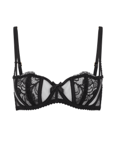 Rozlyn Balconette Underwired Bra Black | Agent Provocateur