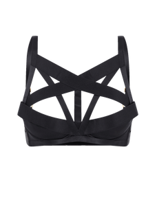 Whitney High Neck Underwired Bra Black | Agent Provocateur