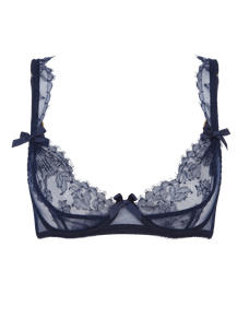 Willa Demi Plunge Underwired Bra Navy | Agent Provocateur