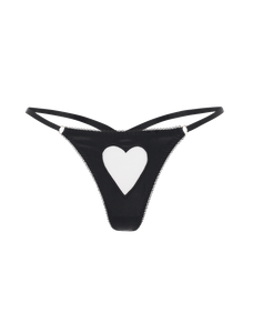 ETTIE SILK THONG Black | Agent Provocateur