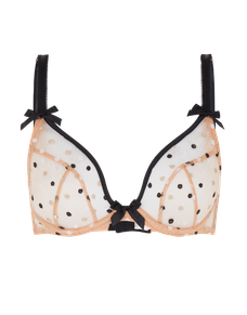 Brie Plunge Underwired Bra Black | Agent Provocateur