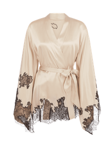 Christi Short Kimono Ivory | Agent Provocateur