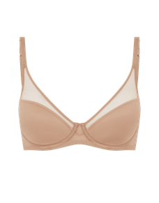 Lucky Padded Plunge Underwired Bra Noisette | Agent Provocateur