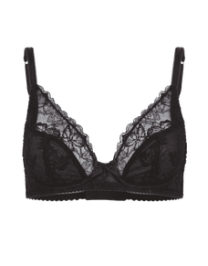 Leni Plunge Underwired Bra Black | Agent Provocateur