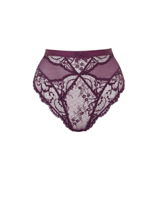 Carmella High Waisted Brief Purple | Agent Provocateur