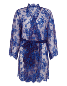 Carline Short Kimono Cobalt | Agent Provocateur