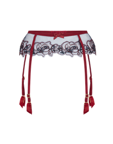 Lindie Suspender Plum/Navy | Agent Provocateur