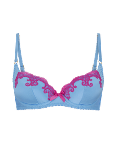 Molly Plunge Underwired Bra Blue | Agent Provocateur