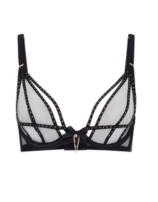 Rubi Plunge Underwired Bra Black | Agent Provocateur