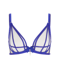 Rubi Plunge Underwired Bra Cobalt/Cobalt | Agent Provocateur