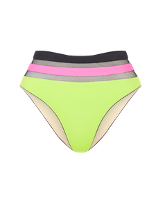 Zenaya High Waisted Bikini Bottoms Green | Agent Provocateur